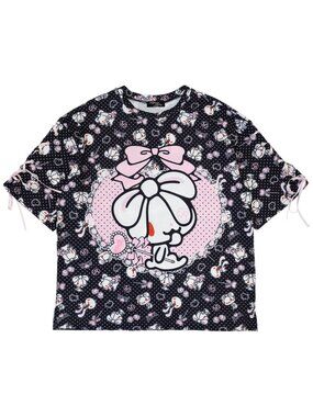 NEW ACDC RAG X Hanyo Usagi Chax Bunny Oversized Black Tee